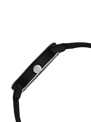 Image of Fastrack Tees Zine with Black Dial Black Silicon Strap Watch for Unisex - 38145PP05W