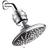 Hotel Spa - Shower Head High Pressure With Shower Filter - 6 Inch Rain Shower Head - 2 Stage, Showerhead Filter For Hard Water, 6 Setting, Ultra-Luxury, Showerspa (Chrome) #TOP4