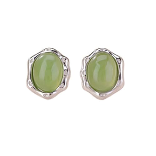 Boucles d'oreilles en jade cadeau idéal pour maman et petite amie