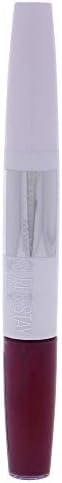 Maybelline New York Superstay 24Color Rossetto a Lunga Durata Doppio Gesto, Liquido Intenso e Balsamo per Fissare il Colore, 260 Wildberry