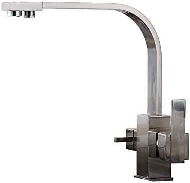 Filtre à 3 voies pour robinet de cuisine mitigeur double levier et évier eau potable