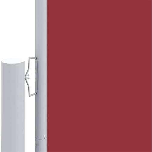 Brise-vent extérieur ajustable en polyester rouge haute densité - 4