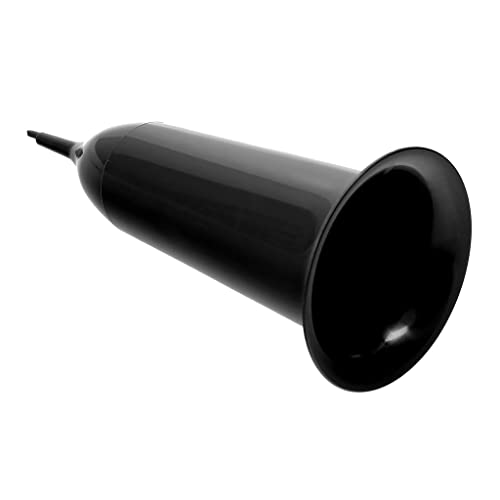 Grabvase mit Erdspieß VonBueren | 2 Stück | schwarz | ca. 25 x 9,8 cm | Friedhofsvase | Grab Blumenvase