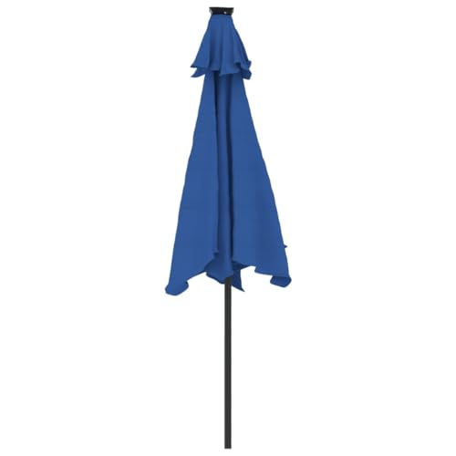 Parasol jardín CLSDRZC 225x225x212cm Azure con varilla de acero contra la exposición solar 7