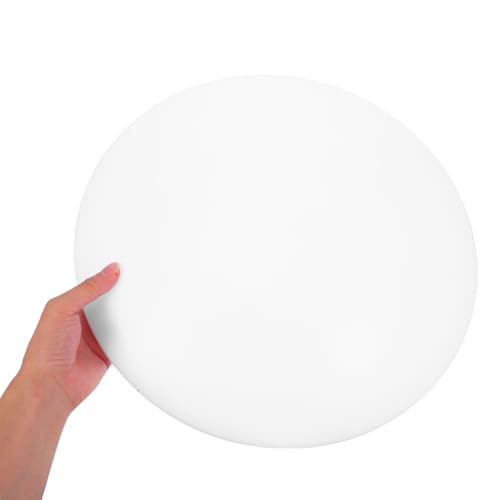 Image of Ceiling Light Cover 15.7 Inch Round Clip-on Lamp Shade for Bedroom Kitchen Bathroom Office White Pet Diffuser Accessory Set