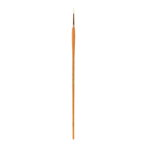 Princeton Refine Artist Brush, Brushes for Oil and Acrylic Paint, Series 5400 Natural Chunking Bristle, Round, Size 2
