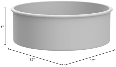 PME Professional Aluminum Round Cake Pan, 12 x 4 in,Silver - Thumbnail 2