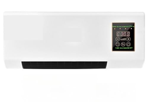 Acnivko冷暖両用移動式小型エアコン 暖房・冷房機能付き壁掛けミニエアコン | スポットクーラー | リモコン付き | 低騒音 |10秒速暖電気壁ヒーター 16〜40度に調節可能 | 除湿機能 |自然風/暖風機能/工事不要、移動可能 /8時間タイマー