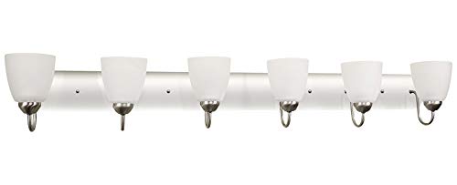 Image of Kira Home Armada 49 inch Large Modern 6-Light Bathroom Vanity Light