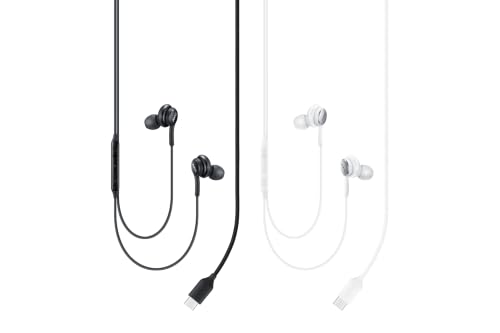 Samsung Type-C Earphones EO-IC100, Sound by AKG, Zwei-Wege Lautsprecher, Gewebekabel, USB Type-C Anschluss, angenehme Passform, White – Ansicht 6