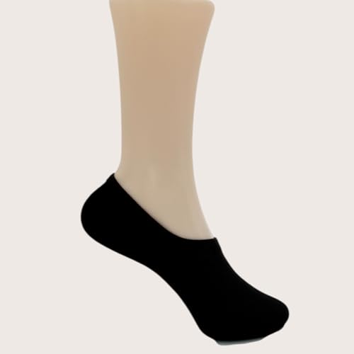 Image of 100% Cotton No Show Socks Womens (6-Pack) - Invisible Liner Socks - Non-Slip Casual Low Cut for Sneakers & Flats