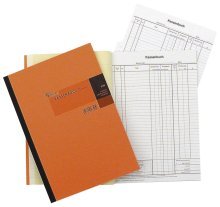 5 X KÖNIG & EBHARDT Kassenbuch A4 DS f.Bruttoverst.2x50Bl 86-26532/3758 KARTONIERT ORANGE 86-26532