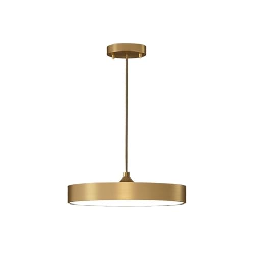 Lampe entente des lumières en suspension en laiton or dimmable chambre et salon