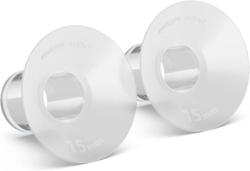 Image of Philips Avent Hands-Free Small Shield Inserts (15mm and 17mm) for Electric Breast Pump, Compatible with Hands-Free Collection Cups, SCF554 /11