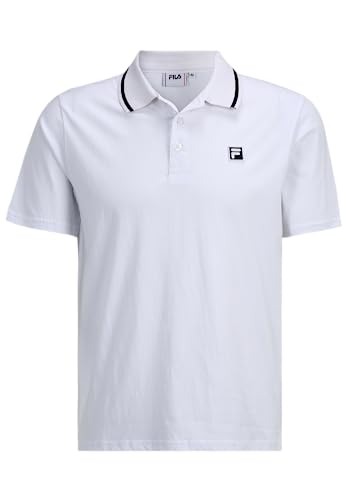 FILA Bucak Polo Homme avec finitions haut de gamme et maille piquée robuste