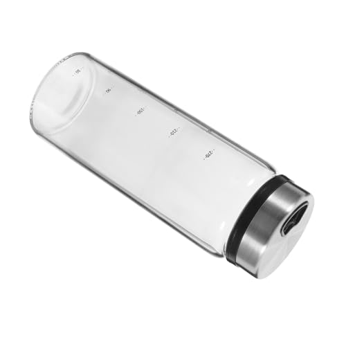 VALICLUD Frasco de Especias Rotatorio de Vidrio y Acero Inoxidable Contenedor para Pimienta y Sal Recipiente para Condimentos Cocina y Barbacoa Diseño Compacto y Portátil para Hogar y