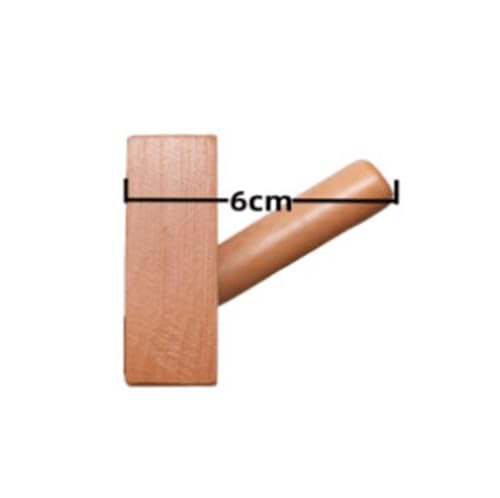 Perchero de pared de madera sin clavos para dormitorio 4