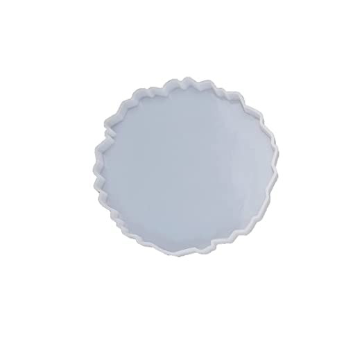 Polaris Fox Pack of 1 Silicone Moulds in Agate Coaster Shape for Epoxy Resin Art, Jesmonite Casting ,Making Coaster | Pack of 1 | Agate Coster Silicon Mould | SIze 4.2inch/11cm | Please refer video or size image before buying