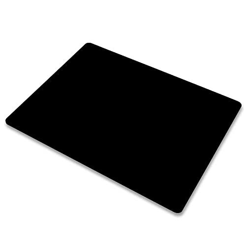 OcioDual Alfombrilla de Ratón Tela Rectangular 22 x 18 cm Negra Compatible con Ratones Láser y Ópticos Ordenador PC Portatil