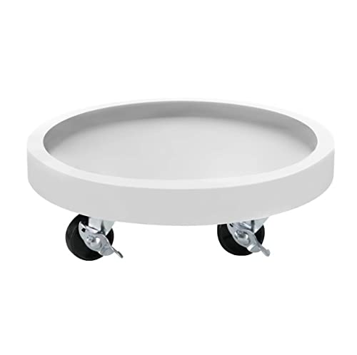 Plateau de pot de fleurs mobile SHISHI rond 26cm avec base universelle