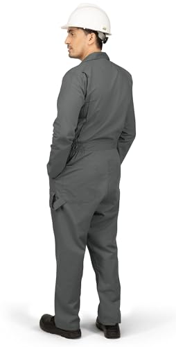 Image of NY Threads Men's Twill Coverall Relaxed Fit Long Sleeve Utility Work Wear