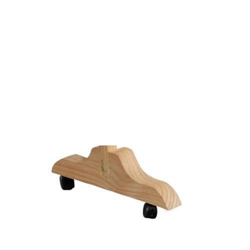 Lot de 4 Supports Protection confidentialité en Bois, Pieds épais, roulettes Amovibles et, Base for Chambre à Coucher Dressing Support pour Paravent(Color 1)