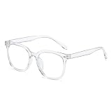Lunette Anti Lumière Bleue Homme Femme Lunette Repos Gaming Protection Écran Ordinateur Monture Transparente Légère Lunettes Sans Correction Filtre UV400 Anti Fatigue Oculaire Tablette PC TV 0 Dioptri