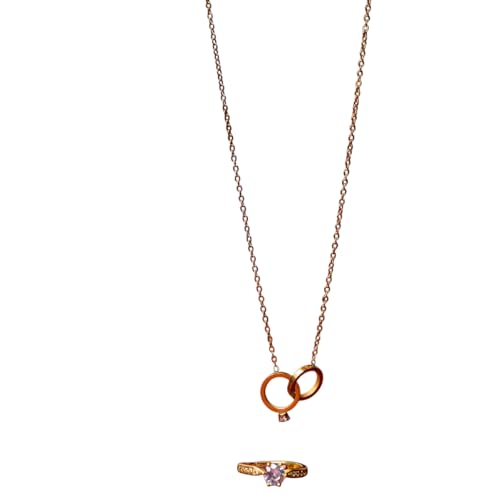 Image of SALTY Anti Tarnish Fancy Loving Gift Box | Necklace, Earrings & Bracelet Jewellery Set for Women | Stylish Minimal Jewelry Sets | Modern Design Aesthetic Accessories | Ideal for Gifting | Gift for Diwali, Christmas, Marriage, Birthday