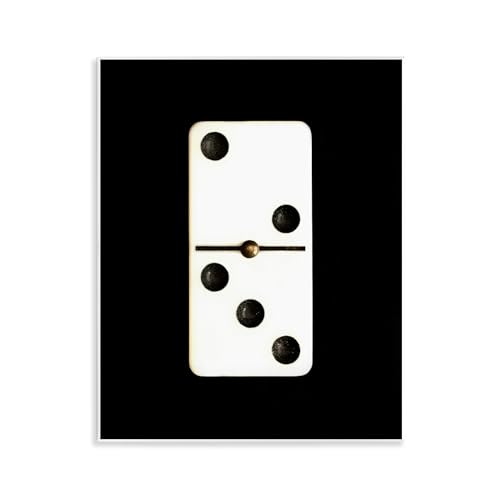 Domino Game Minimal Typography Wall Plaque