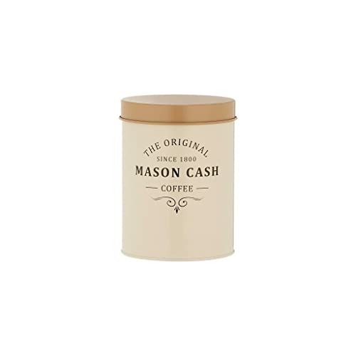 Mason Cash Heritage Cream Coated Steel Coffee Storage Canister, 1.3 L