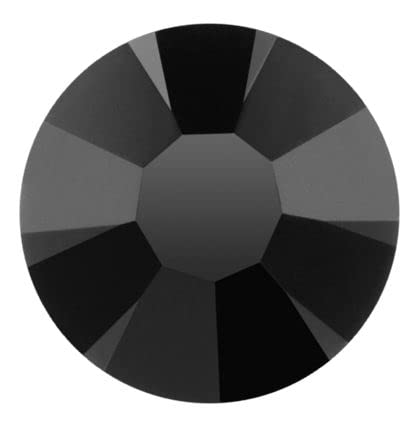 Preciosa Maxima Flatback Rhinestones - Choose Your Size - Color: Jet - 144 Pieces (SS20 (4.60-4.80mm))