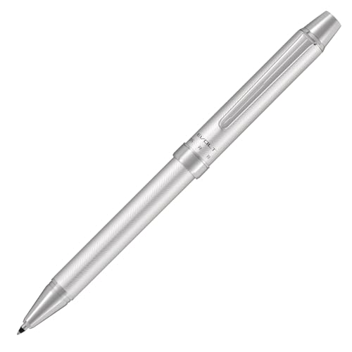 Image of Pilot 2 +1 EVOLT 2 Color 0.7 mm Ballpoint Multi Pen 0.5 mm Mechanical Pencil, Herringbone Silver Body