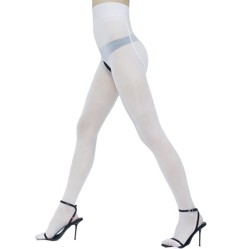 Image of Women's Oil Shiny Pantyhose High Waist Sheer Shimmer Tights Control Top Glossy Pantyhose for Women