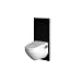 Produktbild Geberit Spülmechanismus/Cist. Vista  Monolith WC KB04 unten Glas schwarz Aluminium