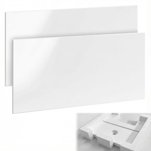 2 Pcs 24" x 48" HDPE Plastic Sheet, 1/4" Thick