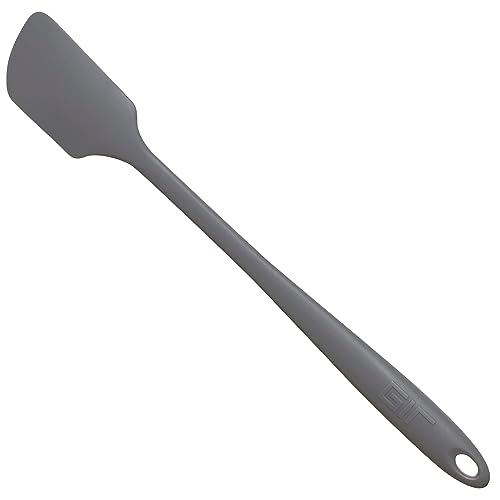 GIR: Get It Right Silicone Kitchen Spatula - Non-toxic Cooking Utensils for Nonstick Cookware, Cooking and Baking, Skinny - 11IN - Gray