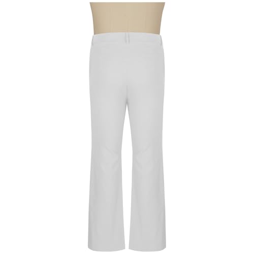 Men's Bootcut Dress Pants Stretch High Waisted Work Lounge Pant Business Office Flared Trousers with Pockets S-3XL4