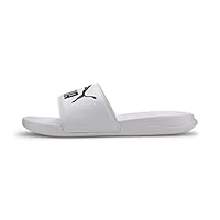 PUMA Unisex Popcat 20 Slide, White, US M8W9.5
