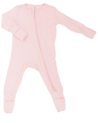 Baby Footie Jumpsuit, Baby Girl Jumpsuit, Baby Boy Jumpsuit, Baby Romper, 0-3 Months, Viscose from Bamboo