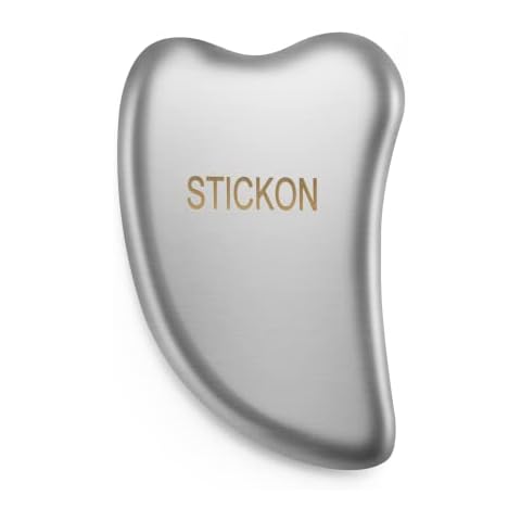 STICKON Stainless Steel Gua Sha Scraping Massage Tool - IASTM Tools Great Soft Tissue Mobilization Tool Design to Reduce Neck, Shoulder, Back and Muscle Pain (Heart Shape) Cover