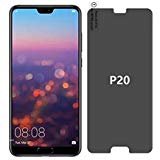 For Huawei P20 Privacy Glass Screen Protector - Full Coverage Tempered Glass Screen Protector [2 PACK] For Huawei P20 Anti-spy 9H Hardness Front Glas Screen Protector