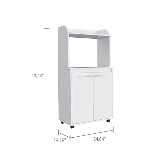 1-Shelf 2-Door Kitchen Pantry White,for Restaurants-WHq9avl1