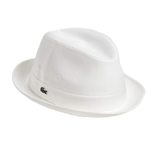 [ラコステ] MANISH COTTON TYPEWRITER HAT（マニッシュ コットンタイプライターハット） White 58サイズ