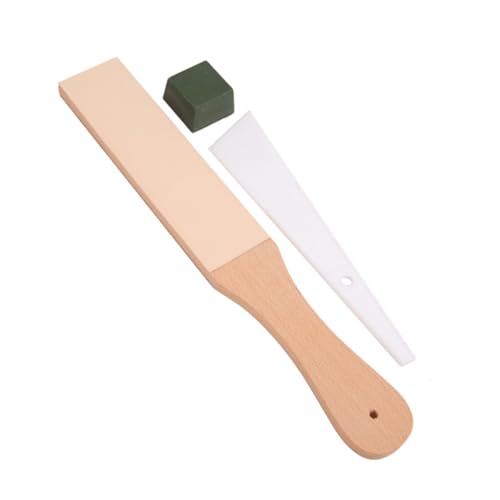 Housoutil 1 Juego sacapuntas de cuero afilador de herramientas maquinillas de afeitar afilador afilador de brocas maquinas de afeitar maquinas afeitar afilador de cuchillas Bambú