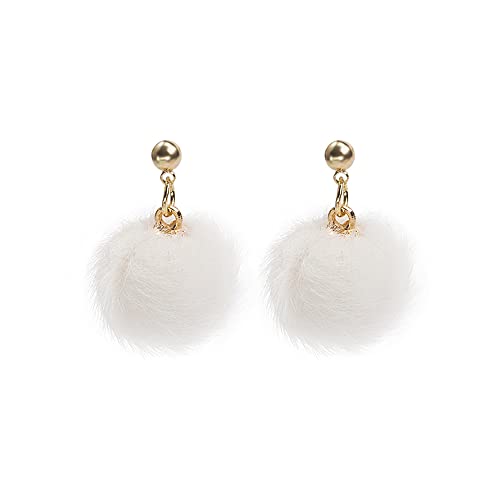 Aretes de pompón ligeros y sin gemas para evitar molestias en orejas sensibles