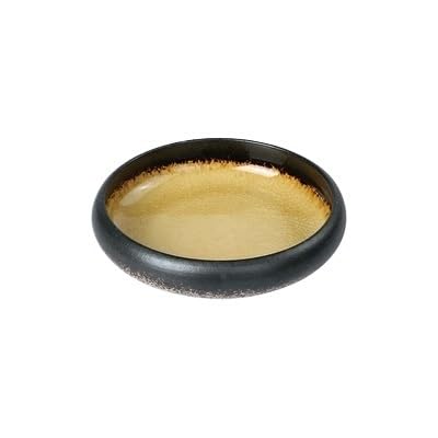 Teller aus glasierter Keramik, geschlitzt, für kreative Eisöfen, japanischer Teller für Sushi, Sashimis, Salatteller, Abendessen (B, L)
