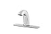 Zurn Z6950-XL-S-CP8-E Aqua-FIT Serio Series Single Post Faucet with 1.5 GPM Aerator and 8" Widespread Cover Plate in Chrome