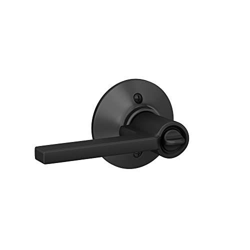 Schlage F51 V Lat 622 Latitude Door Lever, Keyed Entry Lock, Matte Black #TOP6