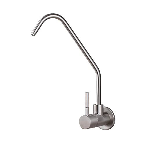 Robinet de cuisine en acier inoxydable brossé durable avec filtre intégré
