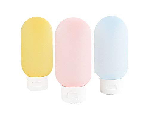 Preisvergleich Produktbild Silikon-Reiseflaschen-Set, Shampoo, Kosmetik, Lotion, Toilettenartikel, 3 Stück